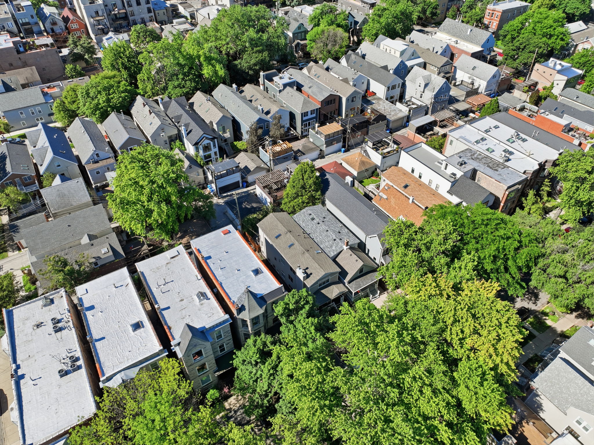 Aerial overhead of the property
