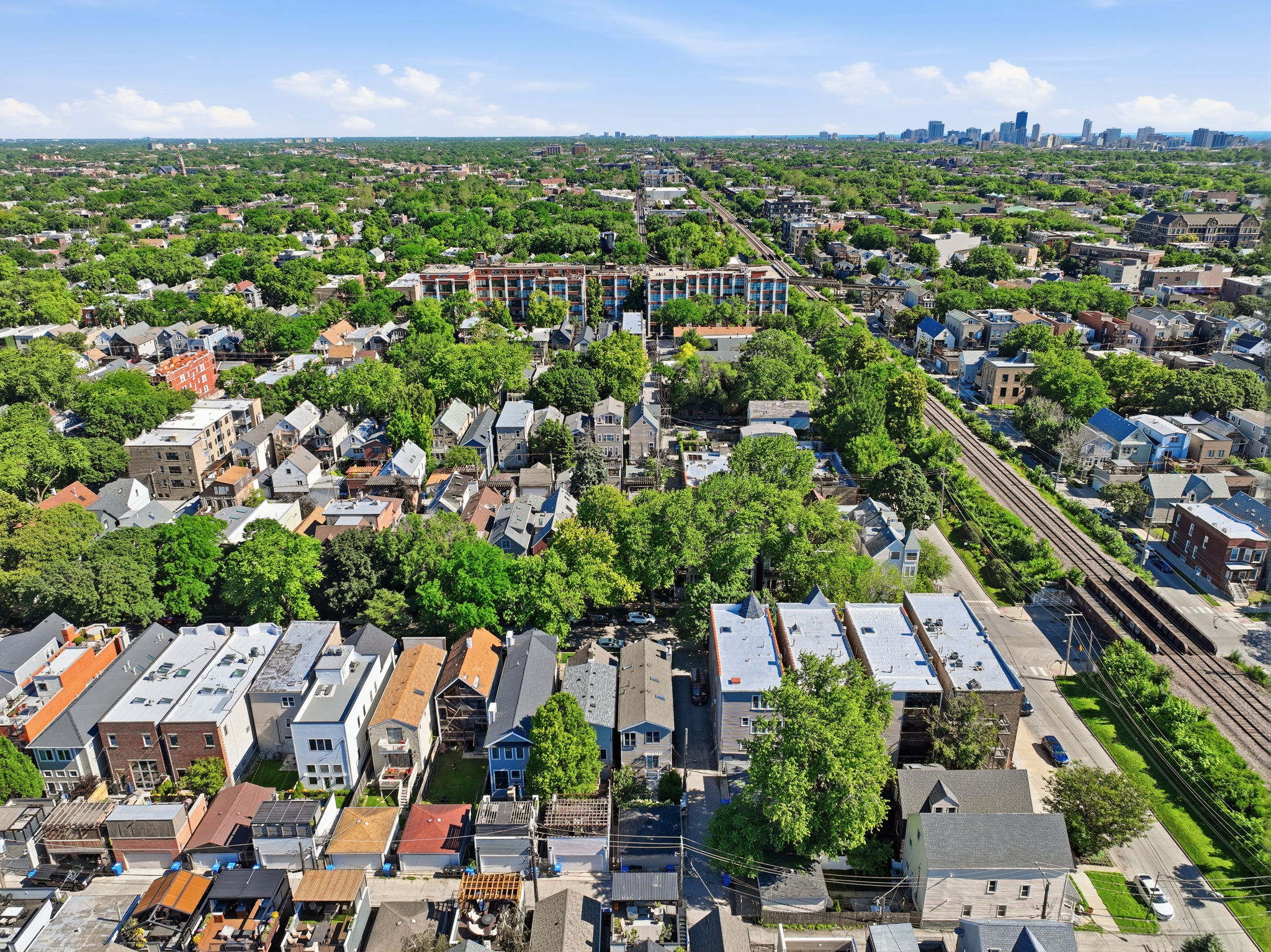Aerial of the neighborhood