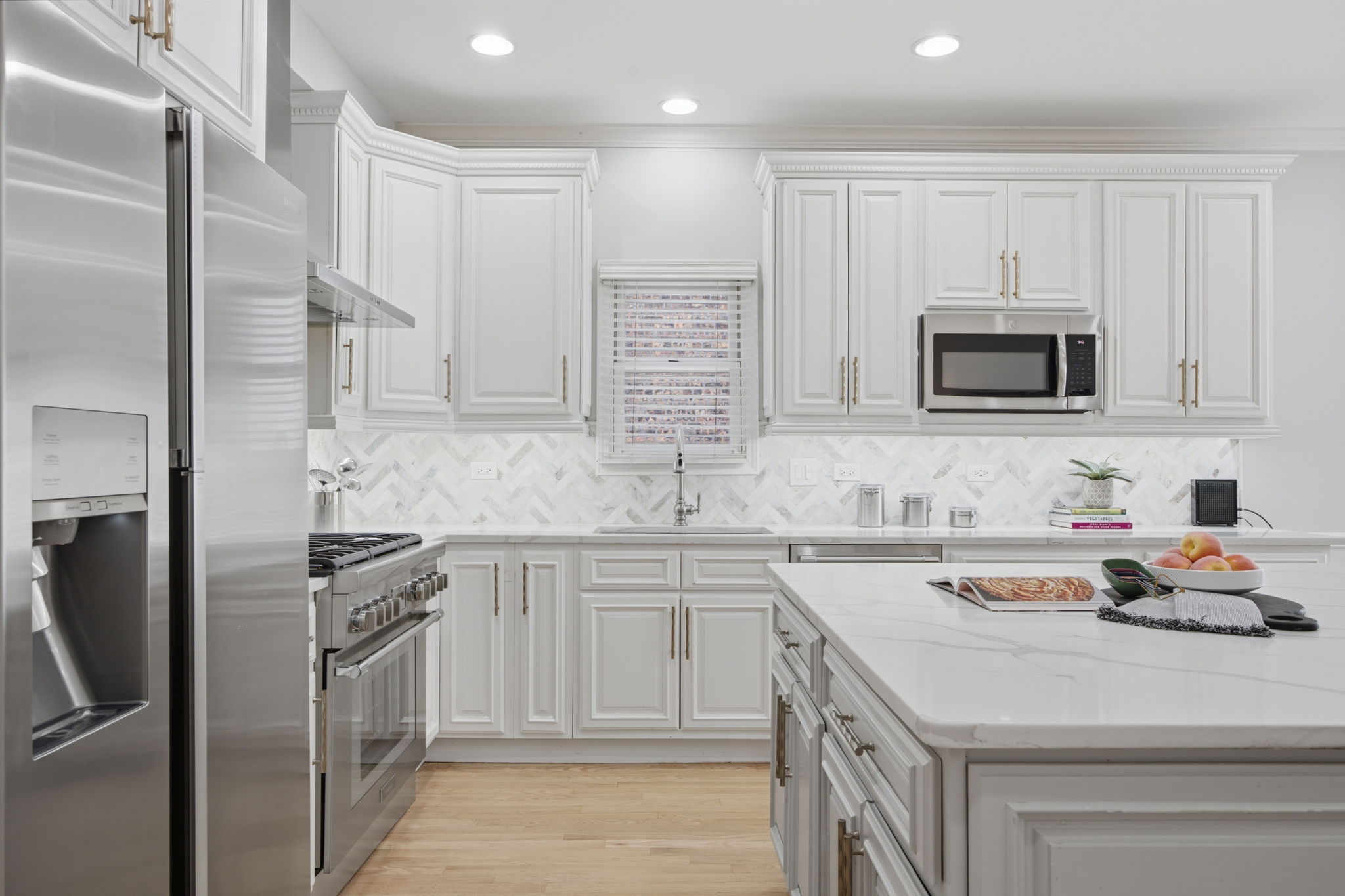 Chef's kitchen with range