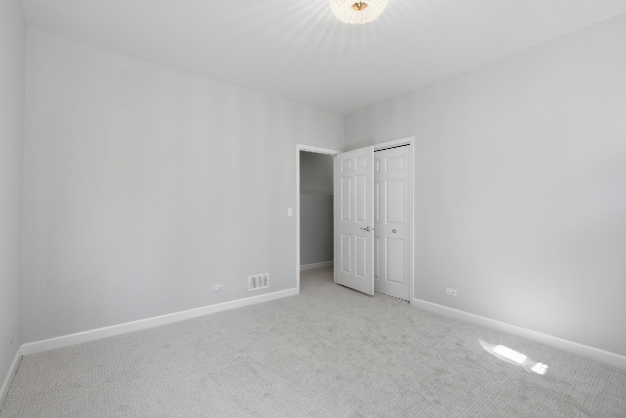 Lower level bedroom, closet view