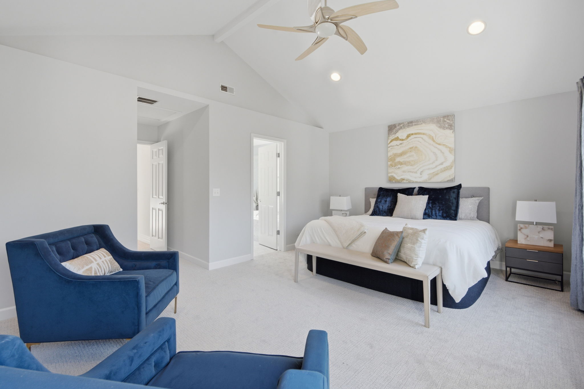 Primary bedroom seating area
